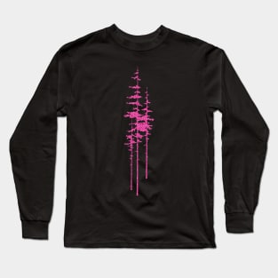 Pink Tree Long Sleeve T-Shirt